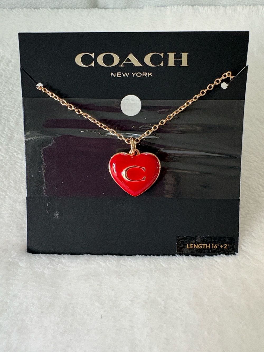 Coach Heart Necklace